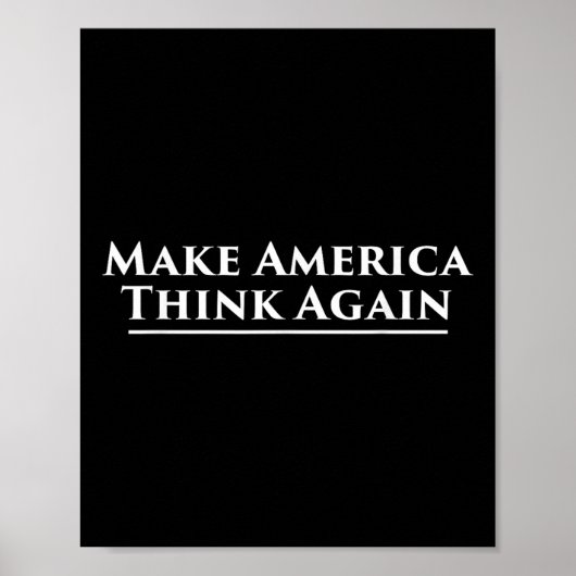Laat Amerika opnieuw nadenken over anti-Trump-prot Poster (Voorkant)