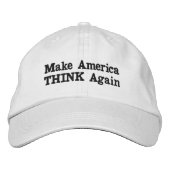 "Laat Amerika weer denken" Geborduurde Pet (Voorkant)