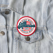 Laat Amerika weer geloven, Ronde Button 7,6 Cm (In situ)