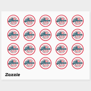 Laat Amerika weer geloven Ronde Sticker
