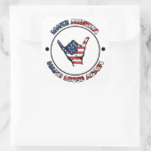 LAAT AMERIKA WEER LOS HANGEN STICKER (Tas)