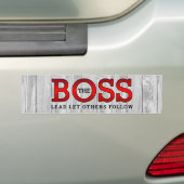 LAAT ANDEREN VOLGEN BUMPERSTICKER (Op auto)