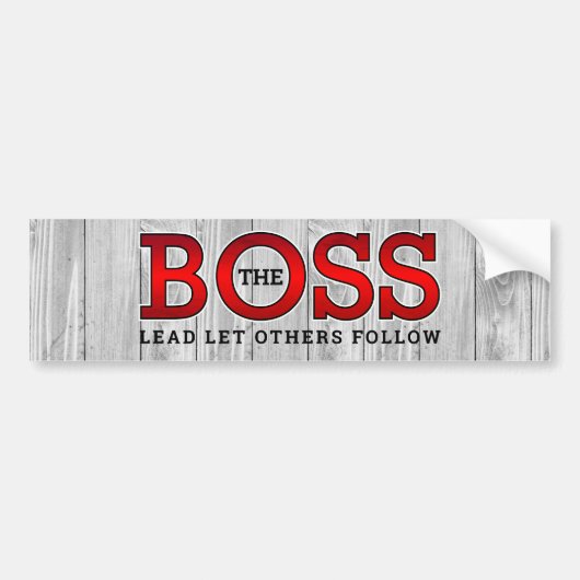 LAAT ANDEREN VOLGEN BUMPERSTICKER (Voorkant)