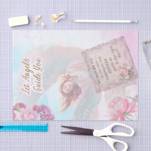 Laat Angels u gids geven Tissuepapier (Craft)