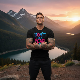 Laat Angst Niet Winnen Graffiti Tri-Blend Shirt