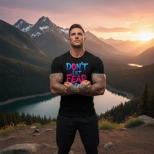 Laat Angst Niet Winnen Graffiti Tri-Blend Shirt