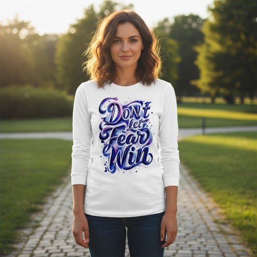 Laat Angst Niet Winnen Tri-Blend Shirt