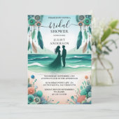 Laat Aqua Sand Werken Gestapeld Zeeen Vrijgezellen Kaart (Staand voorkant)