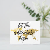 Laat avontuur Afstuderen Briefkaart wereldkaart be (Staand voorkant)