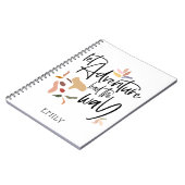 Laat avontuur leiden de manier die de naam van het notitieboek (Linkerzijde)