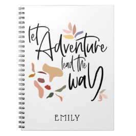 Laat avontuur leiden de manier die de naam van het notitieboek