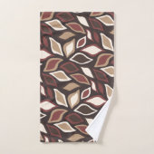 Laat beige bruin minimaal patroon bad handdoek (Handdoek)