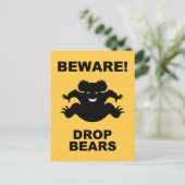Laat Beren vallen! Briefkaart (Staand voorkant)
