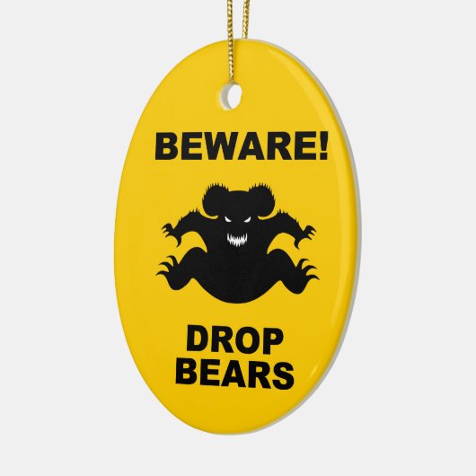 Laat Beren vallen! Keramisch Ornament (Links)