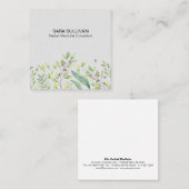 Laat bessen kruidengeneeskunde kruiden vierkante visitekaartje (Voorkant / Achterkant)