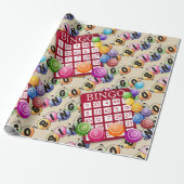 Laat Bingo Wrapping Papier spelen (Uitgerold)