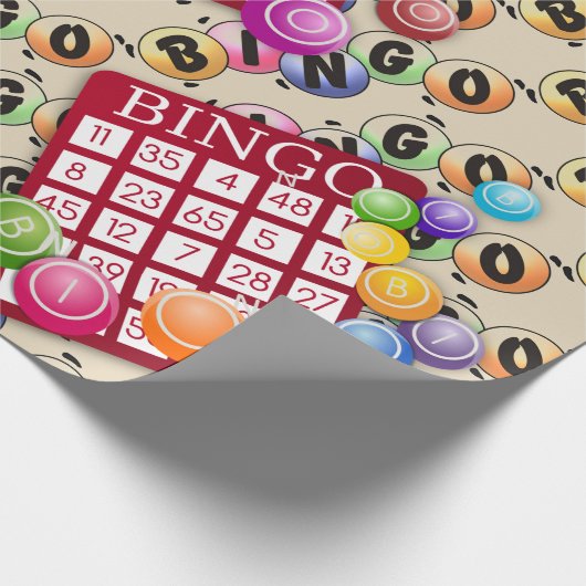 Laat Bingo Wrapping Papier spelen (Hoek)