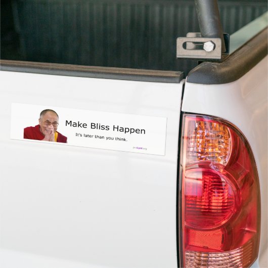 Laat Bliss gebeuren! Bumpersticker (Op Truck)