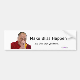 Laat Bliss gebeuren! Bumpersticker