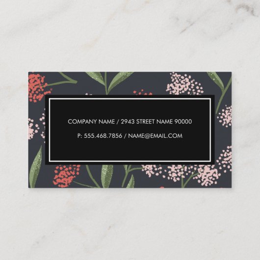 Laat Bloemen Planten Visitekaartje (Achterkant)