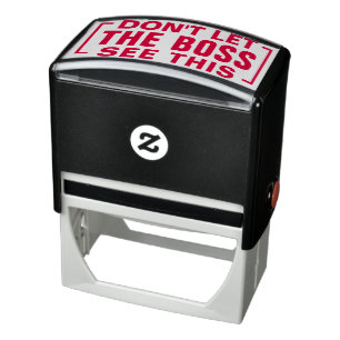 LAAT BOSS DEZE grappige samenwerking NIET ZIEN Zelfinktende Stempel