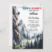 Laat Boy Tree Fun Cliff Rock klimmen 21e verjaarda Kaart (Voorkant)