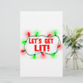 laat branden briefpapier (Staand voorkant)