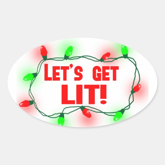 laat branden ovale sticker (Voorkant)