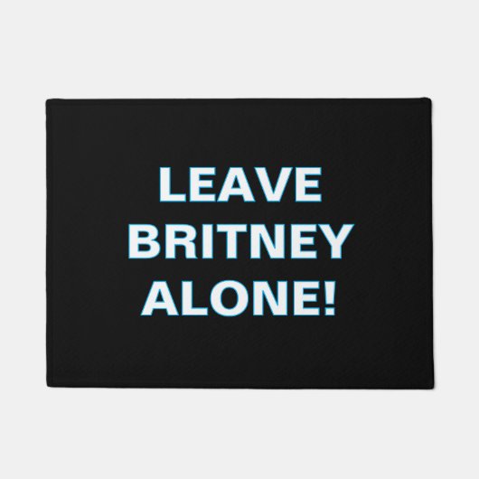 ''Laat Britney met rust'' deurmat (Voorkant)
