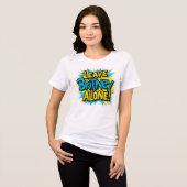 Laat Britney met rust! Tri-Blend Shirt (Voorkant volledig)