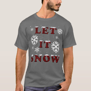 Laat Buffalo Pset Red Snowflake Merry Chri sneeuwe T-shirt