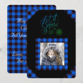 Laat Buffalo Sneeuwen Foto controleren Feestdagenkaart (Voorkant / Achterkant)