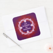 Laat bygones bygones zijn vierkante sticker (Envelop)