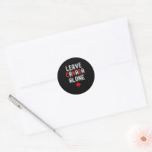 Laat Canada met rust - Anti-tarief ontwerp met Map Ronde Sticker (Envelop)
