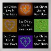 LAAT CHRIST LEVEN IN UW HART POSTER (Voorkant)