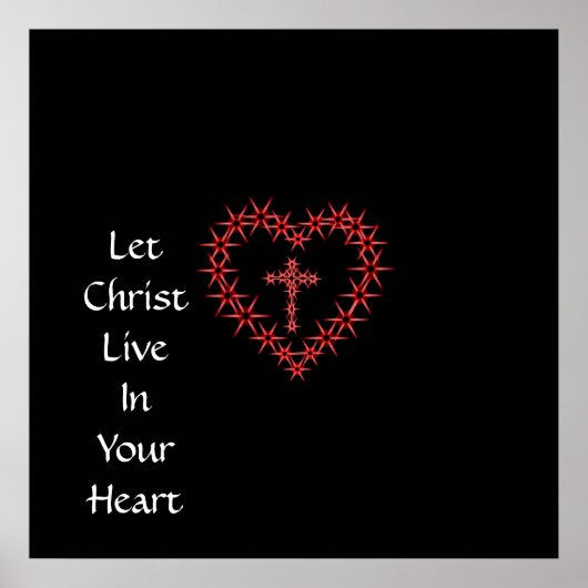 LAAT CHRIST LEVEN IN UW HART POSTER (Voorkant)