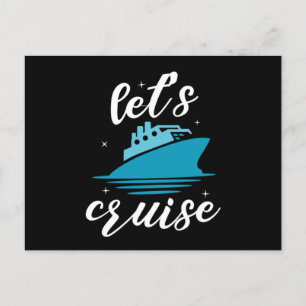 Laat cruise Cruise Cruise Ship Vacation Gift Briefkaart