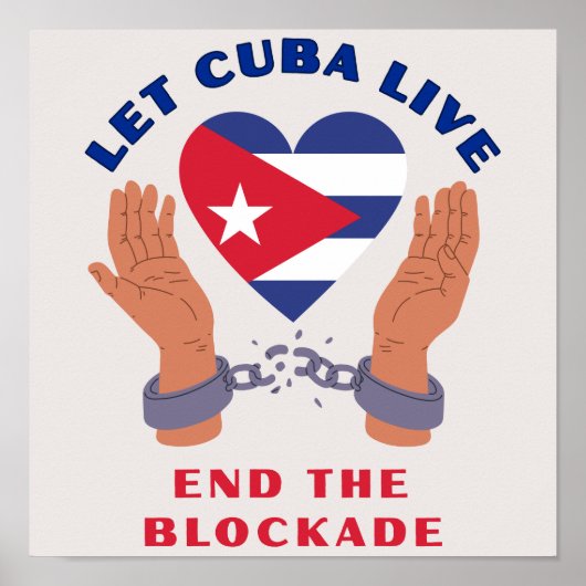 Laat Cuba Leven Poster (Voorkant)