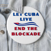 Laat Cuba Leven Ronde Button 6,0 Cm (In situ)