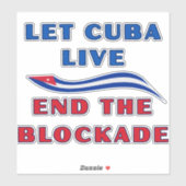 Laat Cuba Leven Sticker (Vel)