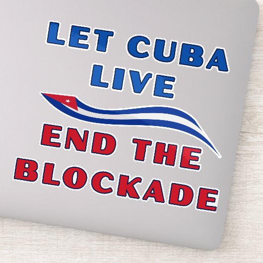 Laat Cuba Leven Sticker (Detail)