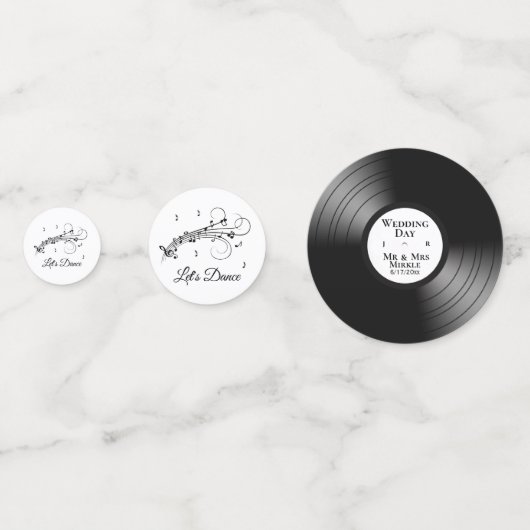 Laat Dance Music Design Custom Records Confetti (Voorkanten)