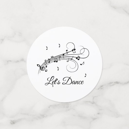 Laat Dance Music Design Custom Records Confetti (Kleine voorkant)