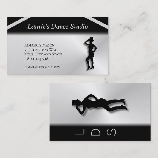 Laat Dance Studio's Visitekaartje (Voorkant / Achterkant)