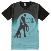 laat dans zouk - blauwe maan All-Over-Print t-shirt (Voorkant)