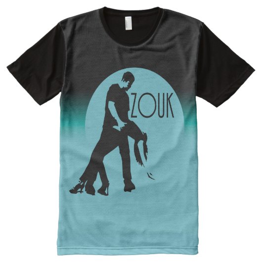 laat dans zouk - blauwe maan All-Over-Print t-shirt (Voorkant)