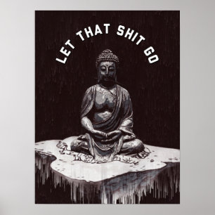 Laat Dat Los Meditatie Poster Zen Spirituele Muur