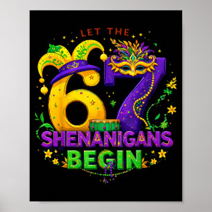 Laat de 67 grapjes beginnen Funny 6 7 Zes Zeven M Poster