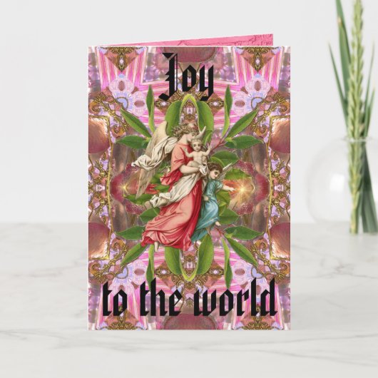 Laat de aarde haar Koning ontvangen Feestdagen Kaart (Voorkant)