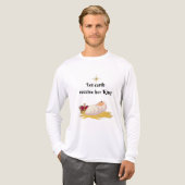 Laat de aarde haar koning ontvangen Tri-Blend shirt (Voorkant)